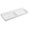 Sapho KARE 120 keramické dvojumývadlo nábytkové 120x46cm, biela Sapho KARE 120 keramické dvojumývadlo nábytkové 120x46cm, biela
