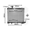 Chladič motora VAN WEZEL 53002663 Chladič motora VAN WEZEL 53002663