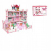 KIK Domček pre bábiky ružová DIY 4 úrovne nábytku KIK Domček pre bábiky ružová DIY 4 úrovne nábytku
