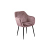 Ružové čalúnené jedálenské kreslo Emilia – Actona Ružové čalúnené jedálenské kreslo Emilia – Actona