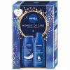 Nivea Moment of Care Nivea Creme Care upokojujúci sprchový gél 250 ml + Nivea Body Milk výživné telové mlieko 250 ml kozmetická sada Nivea Moment of Care Nivea Creme Care upokojujúci sprchový gél 250 ml + Nivea Body Milk výživné telové mlieko 250 ml kozmetická sada