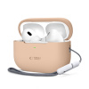 AppleMix Puzdro / obal TECH-PROTECT pre Apple AirPods Pro 1 / 2 + remienok - silikónové - kávovo béžové AppleMix Puzdro / obal TECH-PROTECT pre Apple AirPods Pro 1 / 2 + remienok - silikónové - kávovo béžové