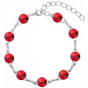 Náramok Swarovski elements8mm rivoli červený – Siam Náramok Swarovski elements8mm rivoli červený – Siam