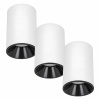 3x Stropné svietidlo prisadené HALOGÉNOVÉ GU10 biele čierne LED SPOT LAMPA 3x Stropné svietidlo prisadené HALOGÉNOVÉ GU10 biele čierne LED SPOT LAMPA