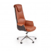 HALMAR Kancelárska stolička CALVANO, chróm/tmavohnedá/svetlohnedá HALMAR Kancelárska stolička CALVANO, chróm/tmavohnedá/svetlohnedá