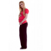 Be MaaMaa Těhotenské tepláky - hnědé, vel. M - XL (42) Be MaaMaa Těhotenské tepláky - hnědé, vel. M - XL (42)
