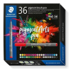 Sada štetcových popisovačov, STAEDTLER Pigment brush 371, 36 rôznych farieb Sada štetcových popisovačov, STAEDTLER Pigment brush 371, 36 rôznych farieb