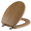 WC sedadlo s pomalým zatváraním, tvrdé, Natural MDF Bisk 08223 WC sedadlo s pomalým zatváraním, tvrdé, Natural MDF Bisk 08223
