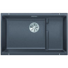 Granitový drez Blanco SUBLINE 700 U Level InFino sivá skala drez vľavo Granitový drez Blanco SUBLINE 700 U Level InFino sivá skala drez vľavo