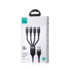 Joyroom Joyroom 4-in-1 USB - Lightning/ Type-C/ Type-C/ Micro USB Cable Multi-Color Series A18, 3.5A, 1.2m, Black (S-1T4018A18c) Joyroom Joyroom 4-in-1 USB - Lightning/ Type-C/ Type-C/ Micro USB Cable Multi-Color Series A18, 3.5A, 1.2m, Black (S-1T4018A18c)