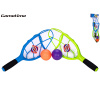 Gametime catch ball házecí hra 2ks raket 40cm s míčky 2ks v síťce Gametime catch ball házecí hra 2ks raket 40cm s míčky 2ks v síťce