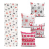 Súprava 4 vianočných obliečok na vankúš a behúň na stôl Minimalist Cushion Covers Red Christmas Súprava 4 vianočných obliečok na vankúš a behúň na stôl Minimalist Cushion Covers Red Christmas