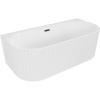 Mexen Sella voľne stojaca vaňa k stene s ryhováním 170 x 80 cm, biela lesklá, čierny prepad - 52711708000-70 Mexen Sella voľne stojaca vaňa k stene s ryhováním 170 x 80 cm, biela lesklá, čierny prepad - 52711708000-70