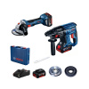 BOSCH Akumulátorová uhlová brúska GWS 180-LI + Akumulátorová vŕtačka s príklepom GBH 180-LI (2 x 4,0 Ah batérie + nabíjačka) XL BOSCH Akumulátorová uhlová brúska GWS 180-LI + Akumulátorová vŕtačka s príklepom GBH 180-LI (2 x 4,0 Ah batérie + nabíjačka) XL