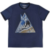 Tričko Def Leppard - Triangle Logo, Unisex,Modrá,M Tričko Def Leppard - Triangle Logo, Unisex,Modrá,M