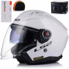LS2 OF603 Infinity II Jednofarebná lesklá biela 06 2XL LS2 OF603 Infinity II Jednofarebná lesklá biela 06 2XL