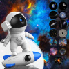 Projektor galaxie v štýle kozmonauta (4. generácia) - 13 kaziet so snímkami vesmíru, LED osvetlenie Projektor galaxie v štýle kozmonauta (4. generácia) - 13 kaziet so snímkami vesmíru, LED osvetlenie