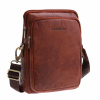 Pánská kožená taška přes rameno Sendi Design B-722 koňaková Pánská kožená taška přes rameno Sendi Design B-722 koňaková