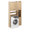Kondela Skrinka nad práčku s regálom, dub sonoma, MIRALI Kondela Skrinka nad práčku s regálom, dub sonoma, MIRALI