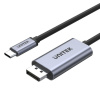 Kábel UNITEK V1409A pre zmenu pohlavia USB-C DisplayPort Čierna Sivá Kábel UNITEK V1409A pre zmenu pohlavia USB-C DisplayPort Čierna Sivá