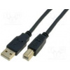 Kábel USB 2.0 USB A vidlica, USB B vidlica pozlátený 3m Kábel USB 2.0 USB A vidlica, USB B vidlica pozlátený 3m