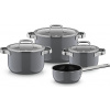 Sada hrncov Fusiontec Mineral Pro, sivá, 7 dielov Sada hrncov Fusiontec Mineral Pro, sivá, 7 dielov