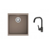 STRONG K-StrongSinks S3 Set drez Hron 430x460mm granit béžová + Batéria Garonne čierna STRONG K-StrongSinks S3 Set drez Hron 430x460mm granit béžová + Batéria Garonne čierna