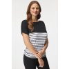 Anda Tehotenské a dojčiace tričko Holiday čierno-biela S/M Anda Tehotenské a dojčiace tričko Holiday čierno-biela S/M