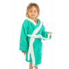 Dětský župan s ušima Králíček zelený - 122/128 Dětský župan s ušima Králíček zelený - 122/128