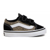 VANS Old Skool V BLACK/LEOPARD - 26 VANS Old Skool V BLACK/LEOPARD - 26