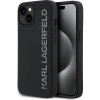 Karl Lagerfeld 3D Rubber Glitter Logo kryt iPhone 14 čierny 57983123902 Karl Lagerfeld 3D Rubber Glitter Logo kryt iPhone 14 čierny 57983123902