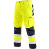 CANIS Pánske reflexné nohavice CARDIFF, zimné, žlté, Varianta žlto-modrá, Veľkosť XXL CANIS Pánske reflexné nohavice CARDIFF, zimné, žlté, Varianta žlto-modrá, Veľkosť XXL