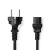 Nedis CEGL10030BK30 - Napájecí Kabel | Typ F Zástrčka | IEC-320-C13 | Přímý | Přímý | 3,00 m | Černá Nedis CEGL10030BK30 - Napájecí Kabel | Typ F Zástrčka | IEC-320-C13 | Přímý | Přímý | 3,00 m | Černá