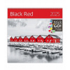 Kalendár nástenný 2025 - Black Red 30 × 30 cm Kalendár nástenný 2025 - Black Red 30 × 30 cm