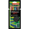 Farebné ceruzky, sada, šesťhranný tvar, STABILO GreenColors ARTY, 12 rôznych farieb Farebné ceruzky, sada, šesťhranný tvar, STABILO GreenColors ARTY, 12 rôznych farieb