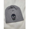 Detská prechodná čiapka s lebkou svetlo sivá Veľkosť: 52 Detská prechodná čiapka s lebkou svetlo sivá Veľkosť: 52