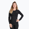 Dámske termoaktívne tričko s dlhým rukávom ODLO Active Warm Bl Top Crew Neck black Dámske termoaktívne tričko s dlhým rukávom ODLO Active Warm Bl Top Crew Neck black