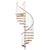 Minka STAIRS Kombinované točité schodisko Venezia buk/biela pr. 160 cm Minka STAIRS Kombinované točité schodisko Venezia buk/biela pr. 160 cm
