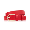 Dámský kožený opasek Paolo Peruzzi PG-01 Velikost: 90 cm, červená, Kování: zlatá Dámský kožený opasek Paolo Peruzzi PG-01 Velikost: 90 cm, červená, Kování: zlatá