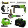 Procraft elektro sada náradia, 4 diely BH1100, BG400, ST1300, PW750 | MAXISET4 Procraft elektro sada náradia, 4 diely BH1100, BG400, ST1300, PW750 | MAXISET4