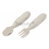 Prvý detský príbor Stainless Steel Pre-Cutlery Velvet Grey Beaba vidlička a lyžička sivý od 10 mes BE913581 Prvý detský príbor Stainless Steel Pre-Cutlery Velvet Grey Beaba vidlička a lyžička sivý od 10 mes BE913581