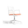 DIEMME Biela otočná stolička HOST HSBRBPBC na kolieskach RFBC DIEMME Biela otočná stolička HOST HSBRBPBC na kolieskach RFBC