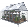 Skleník BestBerg SH-6 / 6,6 m² / 360 x 182 x 208 cm / strieborný Skleník BestBerg SH-6 / 6,6 m² / 360 x 182 x 208 cm / strieborný