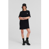ŠATY KARL LAGERFELD IKONIK 2.0 PATCH T-SHIRT DRESS BLACK ŠATY KARL LAGERFELD IKONIK 2.0 PATCH T-SHIRT DRESS BLACK