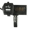 2x USB nabíječka s voltmetrem voděodolná na motocykl 2x USB nabíječka s voltmetrem voděodolná na motocykl