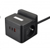 Viking síťový adaptér YC23H, 2x 230 V, 1x USB-A, 2x USB-C, dotykové světlo, funkce stojánku, černá Viking síťový adaptér YC23H, 2x 230 V, 1x USB-A, 2x USB-C, dotykové světlo, funkce stojánku, černá
