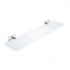 Nimco Keira Polica IXI s frézovanými otvormi, 50 cm, matovaný Pexiglass/chróm KE X350-26 Nimco Keira Polica IXI s frézovanými otvormi, 50 cm, matovaný Pexiglass/chróm KE X350-26