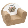 Detské kreslo z Minky New Baby Cute Family cappuccino Detské kreslo z Minky New Baby Cute Family cappuccino