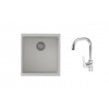 STRONG K-StrongSinks S3 Set drez Hron 430x460mm granit biela + Batéria Garonne chróm STRONG K-StrongSinks S3 Set drez Hron 430x460mm granit biela + Batéria Garonne chróm