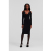 ŠATY KARL LAGERFELD CUT OUT DRESS BLACK ŠATY KARL LAGERFELD CUT OUT DRESS BLACK